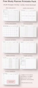 Korean Grammar 2024 Study Planner & Study Plan Printable — 💎 🖌️ stay inspired all year long