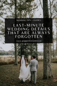 Last-Minute Wedding Details You Can’t Miss — ☁️ 🕯️ romanticize your routine