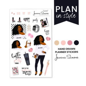 Lauren — Glossy Diva Doll | Digital Planner Asset — 🎨 💎 stay inspired all year long