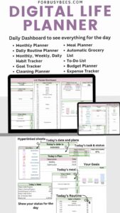 Life Planner: Daily Work Tracker Excel for Effective Project & Routine Management — 💌 💍 no-stress tracker