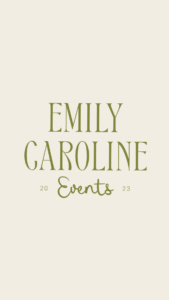🖌️ 🌈 Luxury Wedding Brand Design for Emily Caroline Events | dream life manifestation