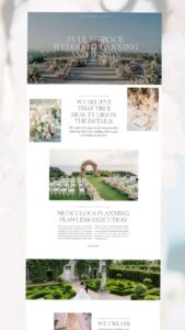 🥂 💌 Luxury Wedding Planner Website Design | Elegant Digital Solutions for Wedding Planners | romanticize your routine