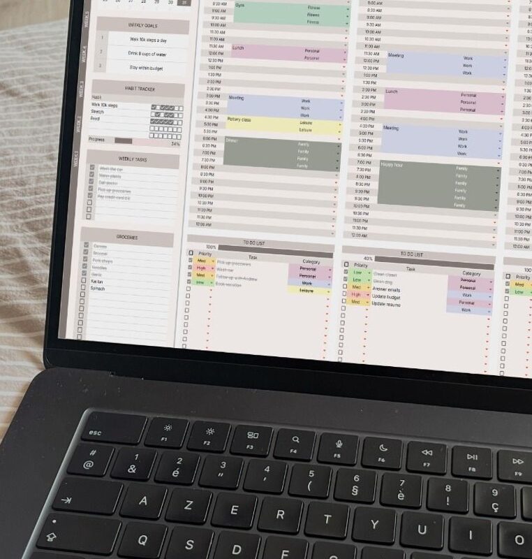 🎨 🖌️ Master Your Year with This Google Sheets Planner Template! | secret to staying productive