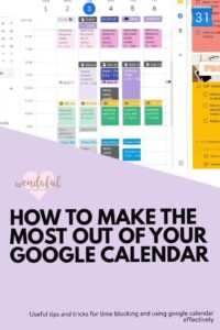 🌈 🌈 Maximize Google Calendar | Wendaful Planning Tips | secret to staying productive