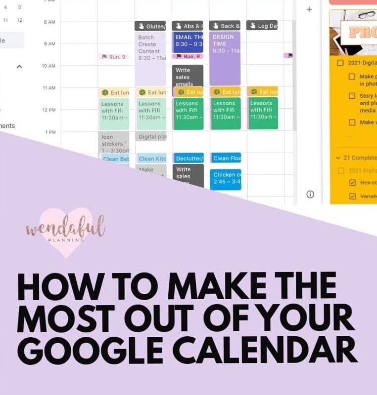 🌈 🌈 Maximize Google Calendar | Wendaful Planning Tips | secret to staying productive