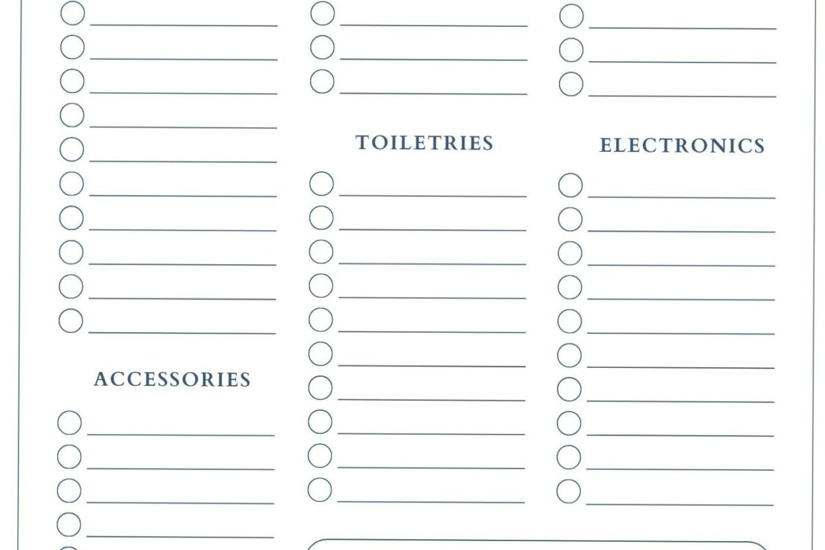 💌 🌸 Minimal Travel Packing Checklist for Digital Designers | essential planning guide
