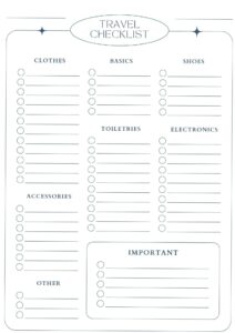 💌 🌸 Minimal Travel Packing Checklist for Digital Designers | essential planning guide