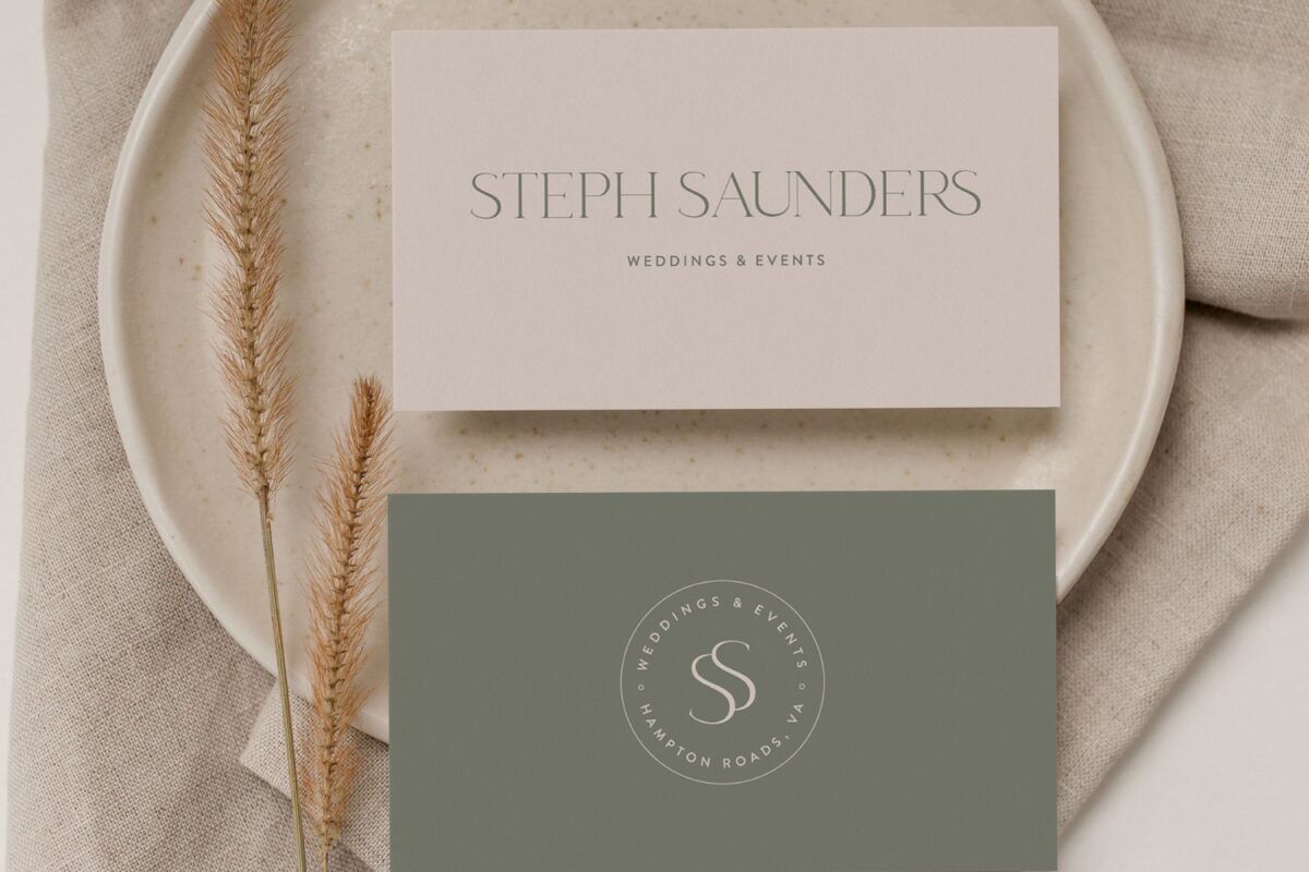 🖇️ 📌 Modern Business Card & Brand Design for Wedding Planners | romanticize your routine