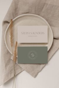 🖇️ 📌 Modern Business Card & Brand Design for Wedding Planners | romanticize your routine