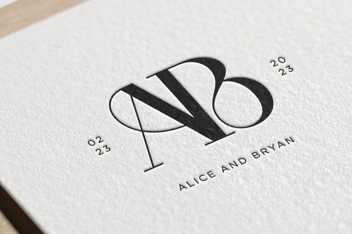 📌 📁 Modern Couple Monogram Logo Design | Minimalist Wedding Initials & Wax Seal Aesthetic | dream life manifestation