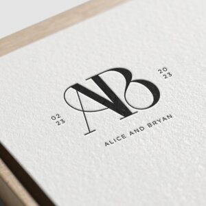 📌 📁 Modern Couple Monogram Logo Design | Minimalist Wedding Initials & Wax Seal Aesthetic | dream life manifestation