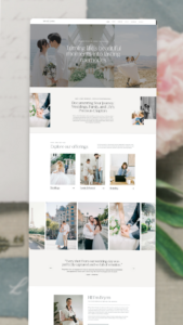 Modern Elegant Web Design for Photographers & Events — 💎 🖌️ dream life manifestation