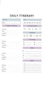 💌 👰 Modern Minimal Digital Travel Planner – Editable Canva & Printable | stay inspired all year long
