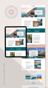 🌈 🪄 Modern Showit Design for Winkaffe Global Travel | dream life manifestation