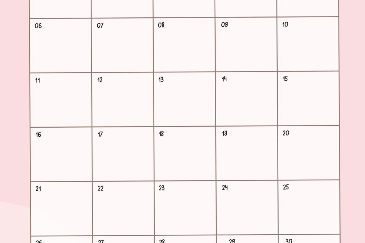 Monatsplaner mit Notizen – collagefreundlich & digital gestaltbar — 💌 🍰 stay inspired all year long