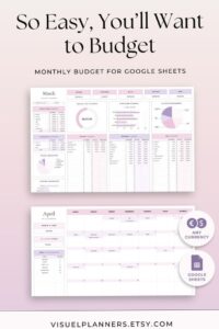 🖇️ 📁 Monthly Budget Planner – Simple Google Sheets Template | secret to staying productive