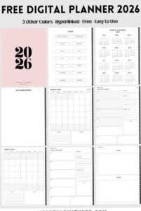 Monthly Marketing Plan Free Digital Planner 2026 — 🌿 🤍 stay inspired all year long
