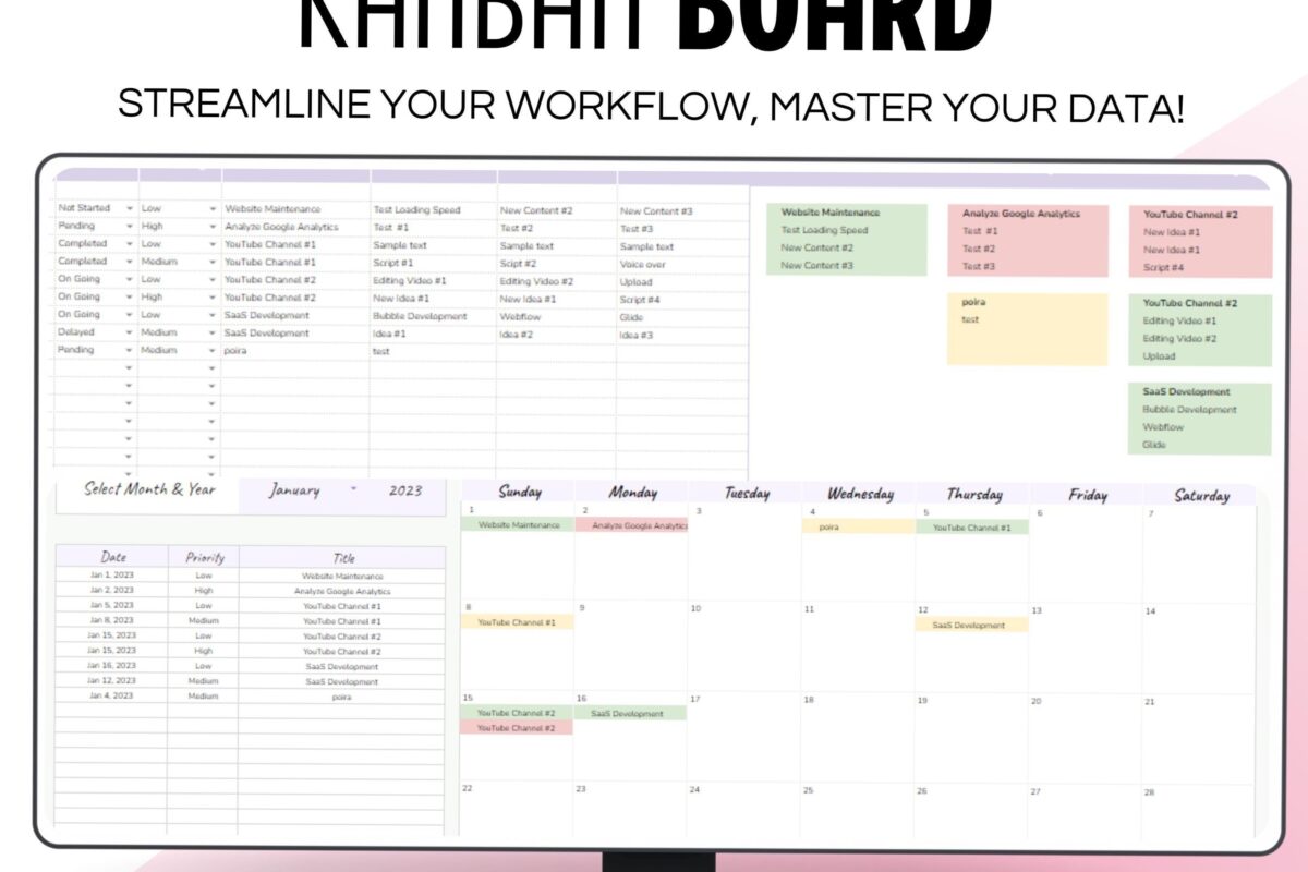 Monthly Overview (With Calendar, B/W) #cuteplannerideas — 🖌️ 📍 stay inspired all year long