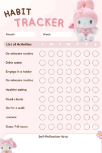 My Melody Habit Tracker: Printable Checklist for Creative Organization — 🖇️ 📊 essential planning guide