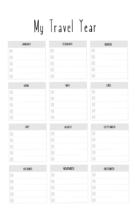 My Travel Year | Free Planning Templates for Digital Design — 💌 🍰 romanticize your routine