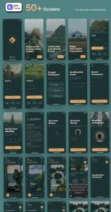 Navel — Nature Travel Booking App UI Kit for Designers — 🪄 📍 romanticize your routine