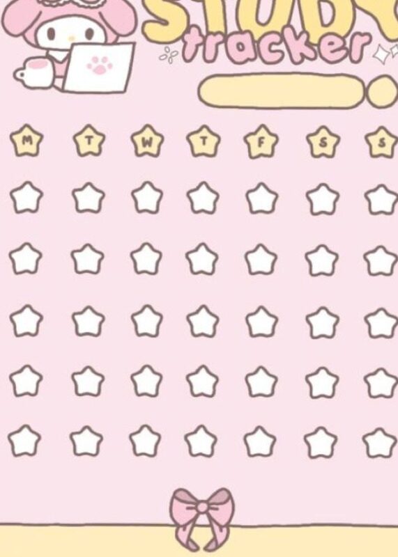 💍 🥂 no-stress tracker: MY MELODY STUDY TRACKER WITH SIMPLY MISHA DIGITAL PLANNER