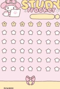 📊 🖇️ no-stress tracker: MY MELODY STUDY TRACKER WITH SIMPLY MISHA
