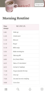 ☁️ 🎀 no-stress tracker: That Girl Habit Tracker – Digital Design Planner Asset