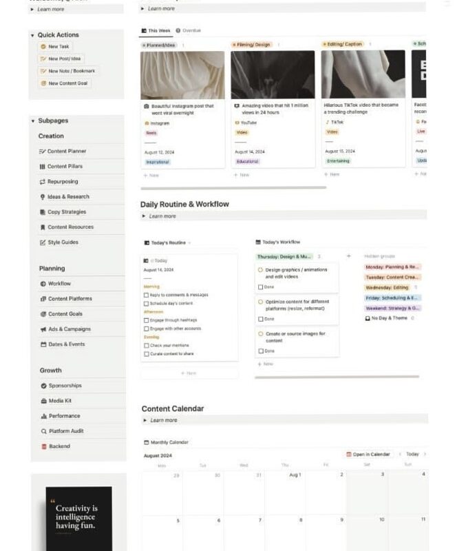 Notion Progress Bar Template for Planners — 🌸 💌 pro digital dashboard