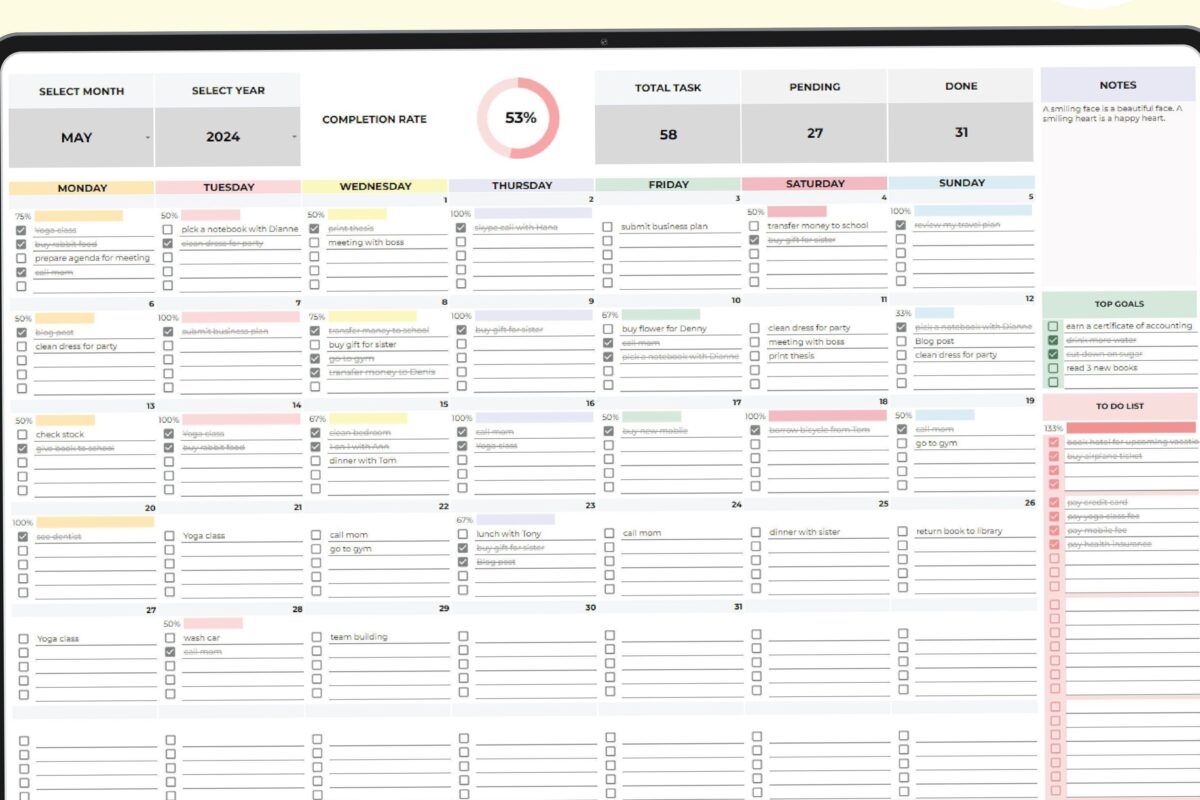 🌸 🍰 only tool for life admin: Notion Life Organization: Template Included