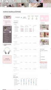 ✨ 🎀 only tool for life admin: Coquette It Girl Notion Template | Academic Planner | New Year, New YOU Organized Student #Simple