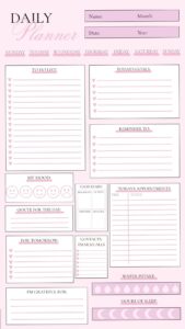 Organize Your Day with This Beautiful Daily Planner — 📍 💎 romanticize your routine