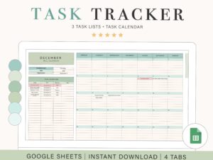 📅 📌 Organize Your Day with the Ultimate Task Tracking Spreadsheet in Google Sheets | game-changing digital system
