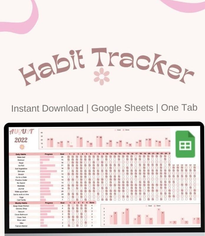 🌿 🤍 Organize Your Digital Design Projects with Google Sheets Creator | dream life manifestation