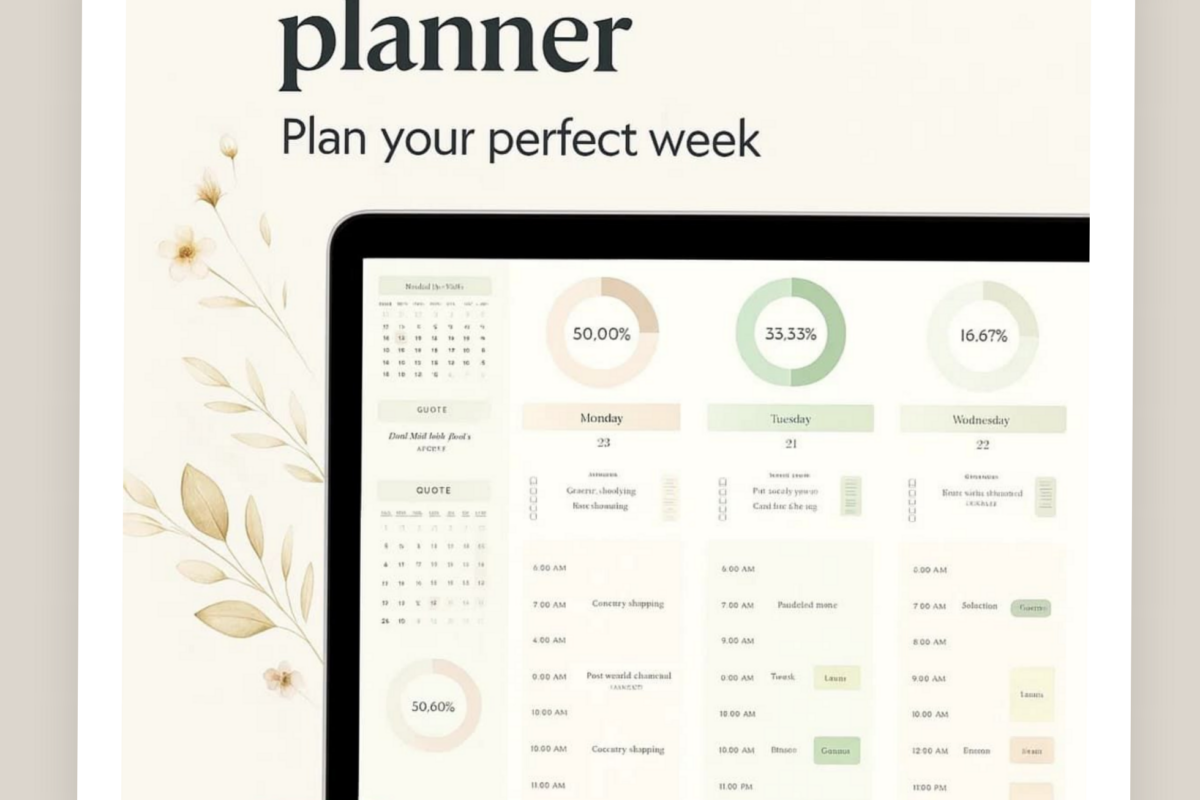 🖇️ 📅 Organize Your Life: 20 Printable Templates | dream life manifestation