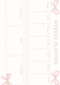 Pastel Weekly Planner | Kawaii To Do List & Priorities Printable — 📌 📅 stay inspired all year long
