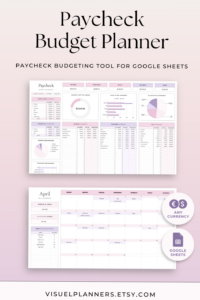 🎨 🖌️ Paycheck Budget Planner | Track Every Dollar with Google Sheets #monthlybudgeting | stay inspired all year long