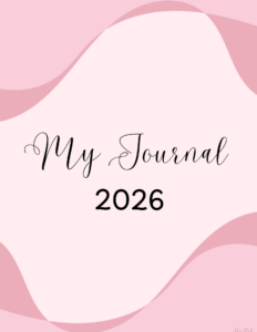 📅 📁 Pink Aesthetic Bullet Journal Cover Page 2026 | romanticize your routine