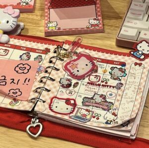 🍰 🌸 Pink and Kitty Digital Planner Assets | romanticize your routine