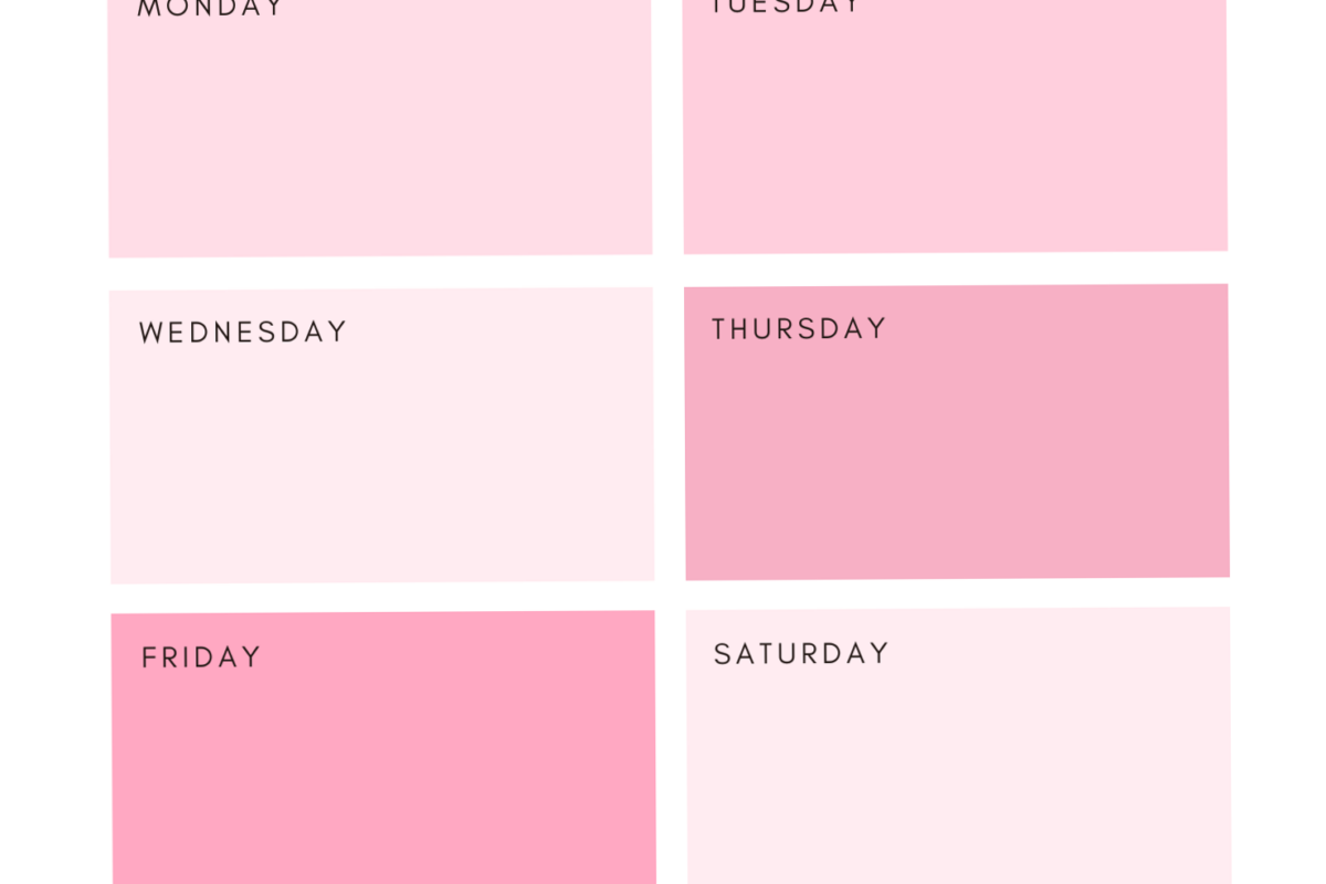 Pink Weekly Planner Template — Bubble Design for Goodnotes — 🕯️ 🕯️ dream life manifestation