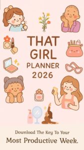📍 🖌️ Pink Weekly Planner — That Girl Aesthetic for a Polished Routine | romanticize your routine