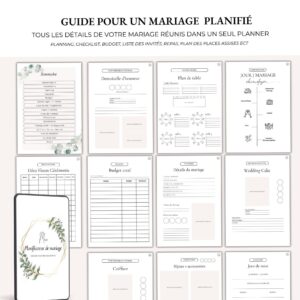 Plan Your Dream French Wedding with Customizable Template — ☁️ 🤍 secret to staying productive