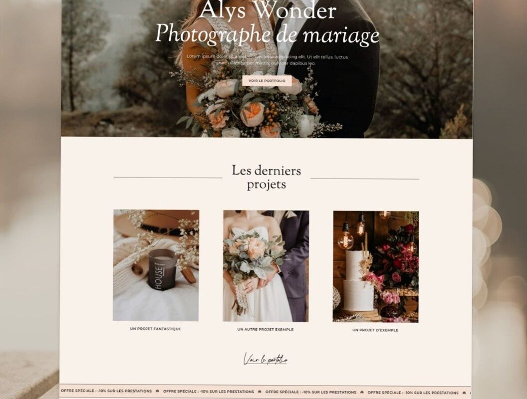 Portfolio Web Photographe 2025 — Design Élégant & Moderne — 📍 🪄 dream life manifestation