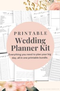 📅 📁 Printable Wedding Planner Binder | 30+ Pages for Stress-Free Wedding Planning | romanticize your routine
