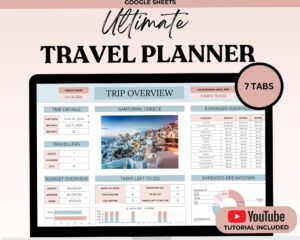 📍 📍 pro digital dashboard: Ultimate Travel Planner Spreadsheet for Flawless Getaways