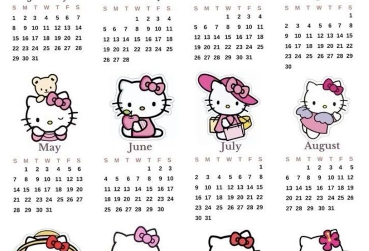 ☁️ 🕯️ romanticize your routine: 2024 Calendar Digital Design Creative Planner Assets