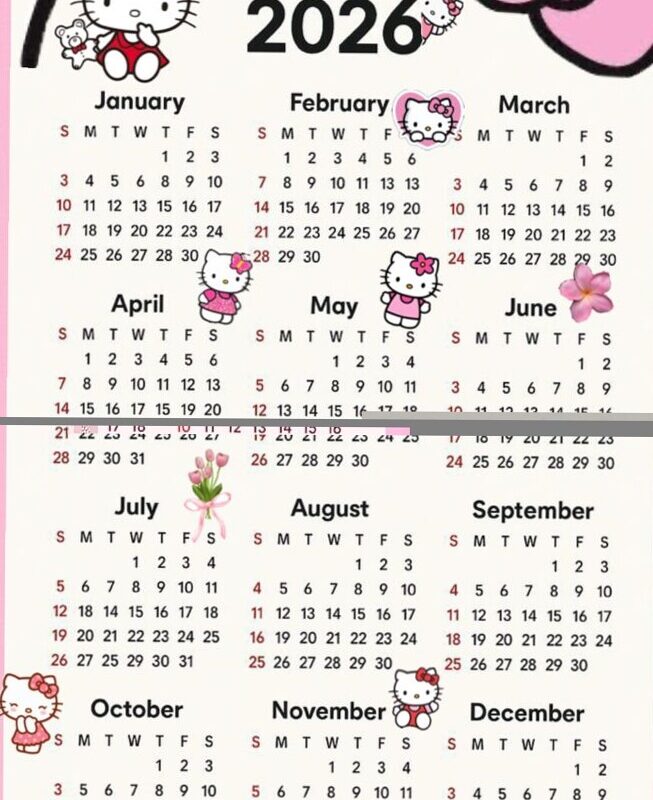 ☁️ 🌿 romanticize your routine: Calendrier Kitty — Digital Planner & Creative Assets