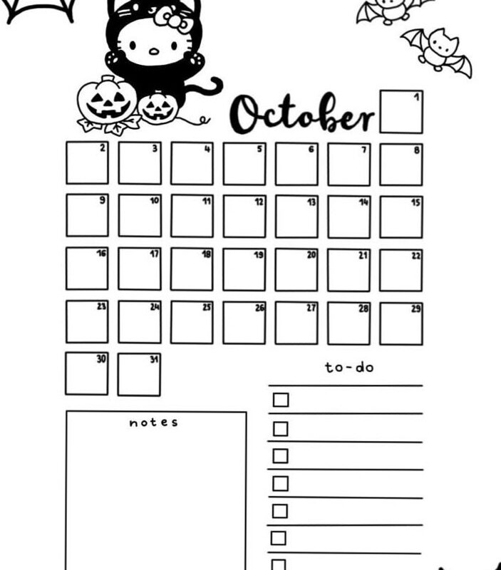 📅 📌 romanticize your routine: Creative Calendar: October 2026 Design Planner Assets