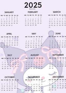 🎀 ✨ romanticize your routine: Cute Calendar 2025 Digital Design Planner Asset