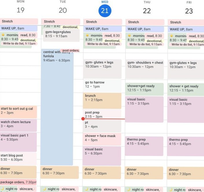 ☁️ 🌿 romanticize your routine: Design a Beautiful & Functional Google Calendar